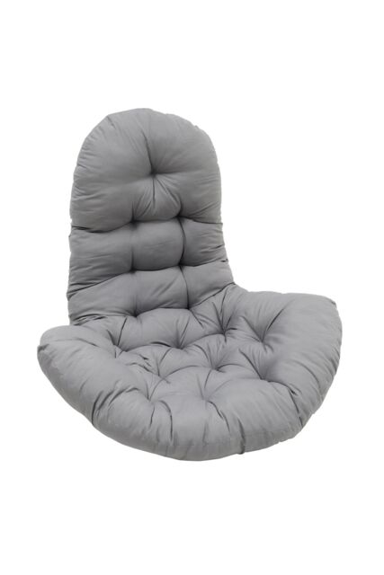 Living and Home 130x95x15cm T-Shaped Garden Cushion for Rattan Swing Chair & Hanging Basket in Grey - Size: 130 x 95 x 15 cm - image 1