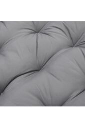 Living and Home 130x95x15cm T-Shaped Garden Cushion for Rattan Swing Chair & Hanging Basket in Grey - Size: 130 x 95 x 15 cm - thumbnail 6