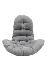 Living and Home 130x95x15cm T-Shaped Garden Cushion for Rattan Swing Chair & Hanging Basket in Grey - Size: 130 x 95 x 15 cm - thumbnail 8
