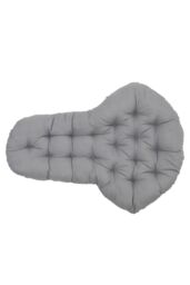 Living and Home 130x95x15cm T-Shaped Garden Cushion for Rattan Swing Chair & Hanging Basket in Grey - Size: 130 x 95 x 15 cm - thumbnail 4