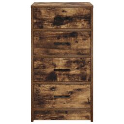 Berkfield Home Sideboard Smoked Oak 40x41x75 cm Engineered Wood in Brown - Size: 40 x 41 x 75 cm - thumbnail 7