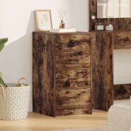 Berkfield Home Sideboard Smoked Oak 40x41x75 cm Engineered Wood in Brown - Size: 40 x 41 x 75 cm