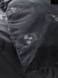 Catherine Lansfield 'Skulls' Halloween Duvet Cover Set in Grey - Size: Single - thumbnail 4