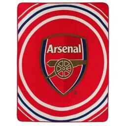 Arsenal FC Pulse Design Fleece Blanket in Red