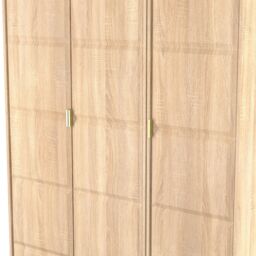 Ready Assembled 2 U Metro 3 Door Wardrobe (Ready Assembled) in Light Oak - thumbnail 5