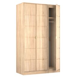 Ready Assembled 2 U Metro 3 Door Wardrobe (Ready Assembled) in Light Oak - thumbnail 7