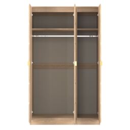 Ready Assembled 2 U Metro 3 Door Wardrobe (Ready Assembled) in Light Oak - thumbnail 8