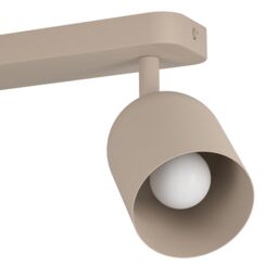 Eglo Tilston Steel Minimalist Dual Ceiling Spotlight, Sandy in Light Sand - thumbnail 3