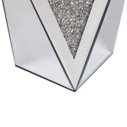 Wyld and Coco Silver Glass Mirrored Side Table 30 x 30 cm - thumbnail 5