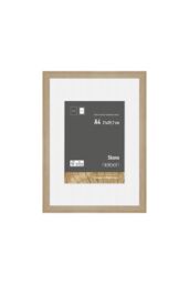 nielsen Skava A4 Wooden Picture Frame With 15 x 20cm Mount & Glass Front in Light Oak - Size: 15 x 20 cm