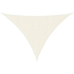 Berkfield Home Sunshade Sail Oxford Fabric Triangular 4x5x5 m Cream - thumbnail 3