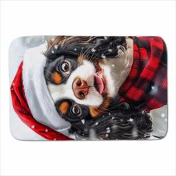 Warren Reed - Designer Christmas Black Cat Sherpa Blanket - Size: Large - thumbnail 1