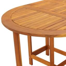 Berkfield Home Garden Table 130x90x72 cm Solid Acacia Wood in Brown - Size: 130 x 90 x 72 cm - thumbnail 8