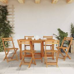 Berkfield Home Garden Table 130x90x72 cm Solid Acacia Wood in Brown - Size: 130 x 90 x 72 cm - thumbnail 1
