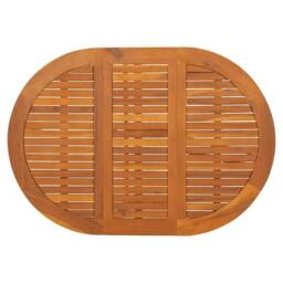 Berkfield Home Garden Table 130x90x72 cm Solid Acacia Wood in Brown - Size: 130 x 90 x 72 cm - thumbnail 6
