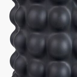 Ruma Bobbled Ceramic Tall Table Lamp With Drum Shade in Black - thumbnail 3