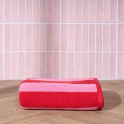 OHS Stripe 100% Cotton Bath Towel Hotel Quality Soft Absorbent - thumbnail 2