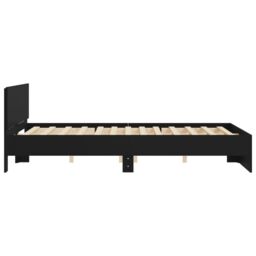 Berkfield Home Bed Frame without Mattress Black 150x200 cm King Size - thumbnail 6