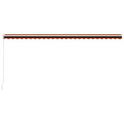 Berkfield Home Manual Retractable Awning 600x300 cm Orange & Brown - thumbnail 5