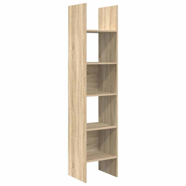 Berkfield Home Book Cabinet Sonoma Oak 40x35x180 cm Engineered Wood in Light Tan - Size: 40 x 35 x 180 cm - image 1