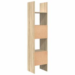 Berkfield Home Book Cabinet Sonoma Oak 40x35x180 cm Engineered Wood in Light Tan - Size: 40 x 35 x 180 cm - thumbnail 7
