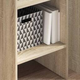 Berkfield Home Book Cabinet Sonoma Oak 40x35x180 cm Engineered Wood in Light Tan - Size: 40 x 35 x 180 cm - thumbnail 3
