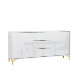 Mex Furniture LTD Sideboard 140cm Lux High Gloss in White - thumbnail 9