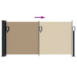 Berkfield Home Retractable Side Awning Taupe 100x300 cm - thumbnail 5