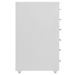 Berkfield Home Mobile File Cabinet Grey 28x41x69 cm Metal - Size: 28 x 41 x 69 cm - thumbnail 3