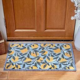 Marco Paul 75cm Polyester Heavy Duty Lemon Mat in Blue - Size: 45 cm x 75 cm - thumbnail 1