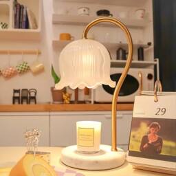 Kelvenix Elegant Flower Shaped Table Lamp in White - thumbnail 5