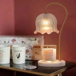 Kelvenix Elegant Flower Shaped Table Lamp in White - thumbnail 3