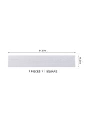 Living and Home 7 Pcs Rustic Style Wood Grain PVC Flooring in Off-White - thumbnail 6