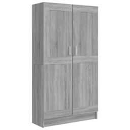 Berkfield Home Book Cabinet Grey Sonoma 82.5x30.5x150 cm Engineered Wood - thumbnail 2