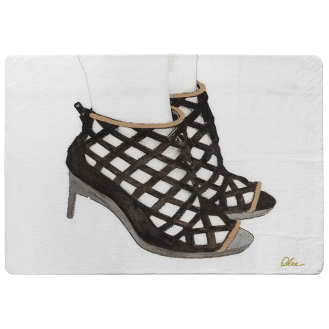 Benjamin Tate Design These Shoes Are Made For Walking Rug in Natural - Size: Large - image 1