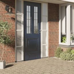 Berkfield Home Window Films Frosted Stripes Design PVC in White - thumbnail 1