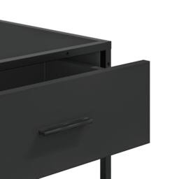 Berkfield Home Console Table Black 90x35x80 cm Engineered Wood - Size: 90 x 35 x 80 cm - thumbnail 8