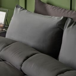 OHS Soft Coverless 10.5 TOG Duvet Set Pillowcase Quilted Cover in Charcoal - Size: Double - thumbnail 2