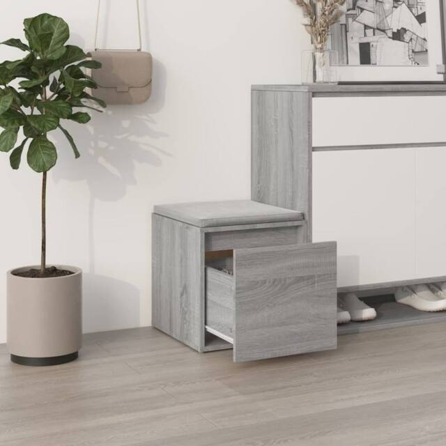 Berkfield Home Stylish Box Drawer Grey Sonoma 40.5x40x40 cm Engineered Wood - image 1