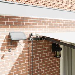 Berkfield Home Manual Retractable Awning with LED White 450x300 cm - thumbnail 4