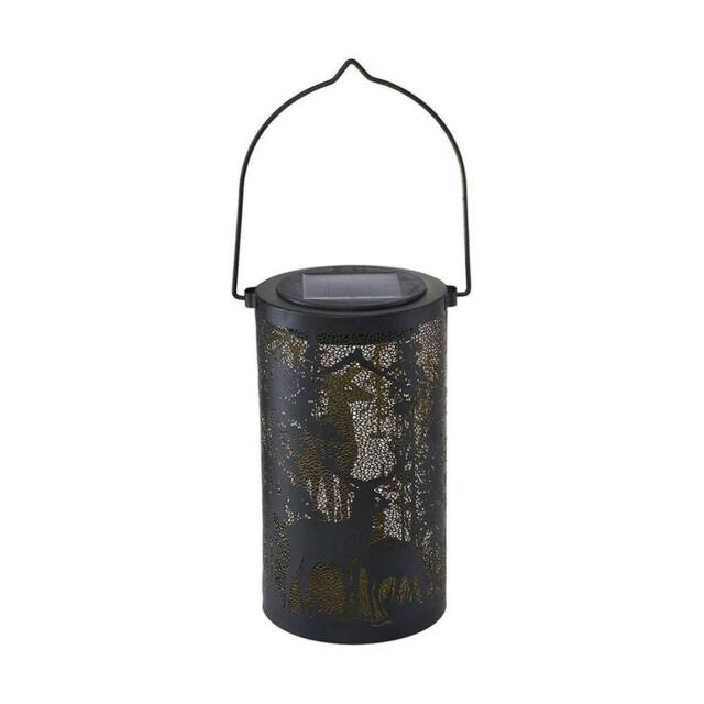 Kelvenix Solar Powered Fawn Deer LED Lights Metal Outdoor in Black - Size: 0.6m2 - image 1