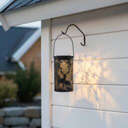 Kelvenix Solar Powered Fawn Deer LED Lights Metal Outdoor in Black - Size: 0.6m2 - thumbnail 5