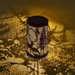 Kelvenix Solar Powered Fawn Deer LED Lights Metal Outdoor in Black - Size: 0.6m2 - thumbnail 4