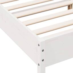 Berkfield Home Beautiful Bed Frame without Mattress White 180x200 cm Super King - thumbnail 7