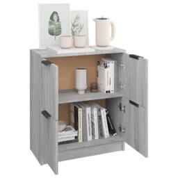 Berkfield Home Sideboard Grey Sonoma 60x30x70 cm Engineered Wood - Size: 60 x 30 x 70 cm - thumbnail 4