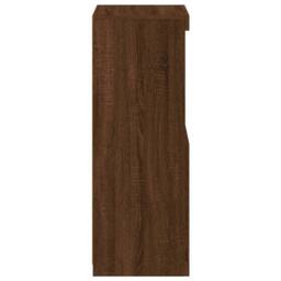 Berkfield Home Sideboard with LED Lights Brown Oak 41x37x100 cm - Size: 41 x 37 x 100 cm - thumbnail 8