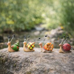 Marco Paul Pack of 4 Multicoloured Snail Garden Ornaments - thumbnail 8
