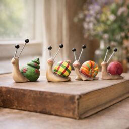 Marco Paul Pack of 4 Multicoloured Snail Garden Ornaments - thumbnail 9