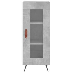 Berkfield Home Highboard Concrete Grey 34.5x34x180 cm Engineered Wood - thumbnail 6