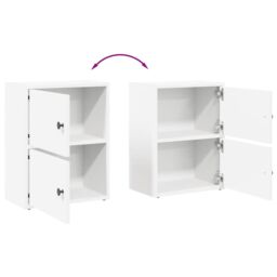Berkfield Home Bookcase White 40x24x52 cm Engineered Wood - Size: 40 x 24 x 52 cm - thumbnail 8